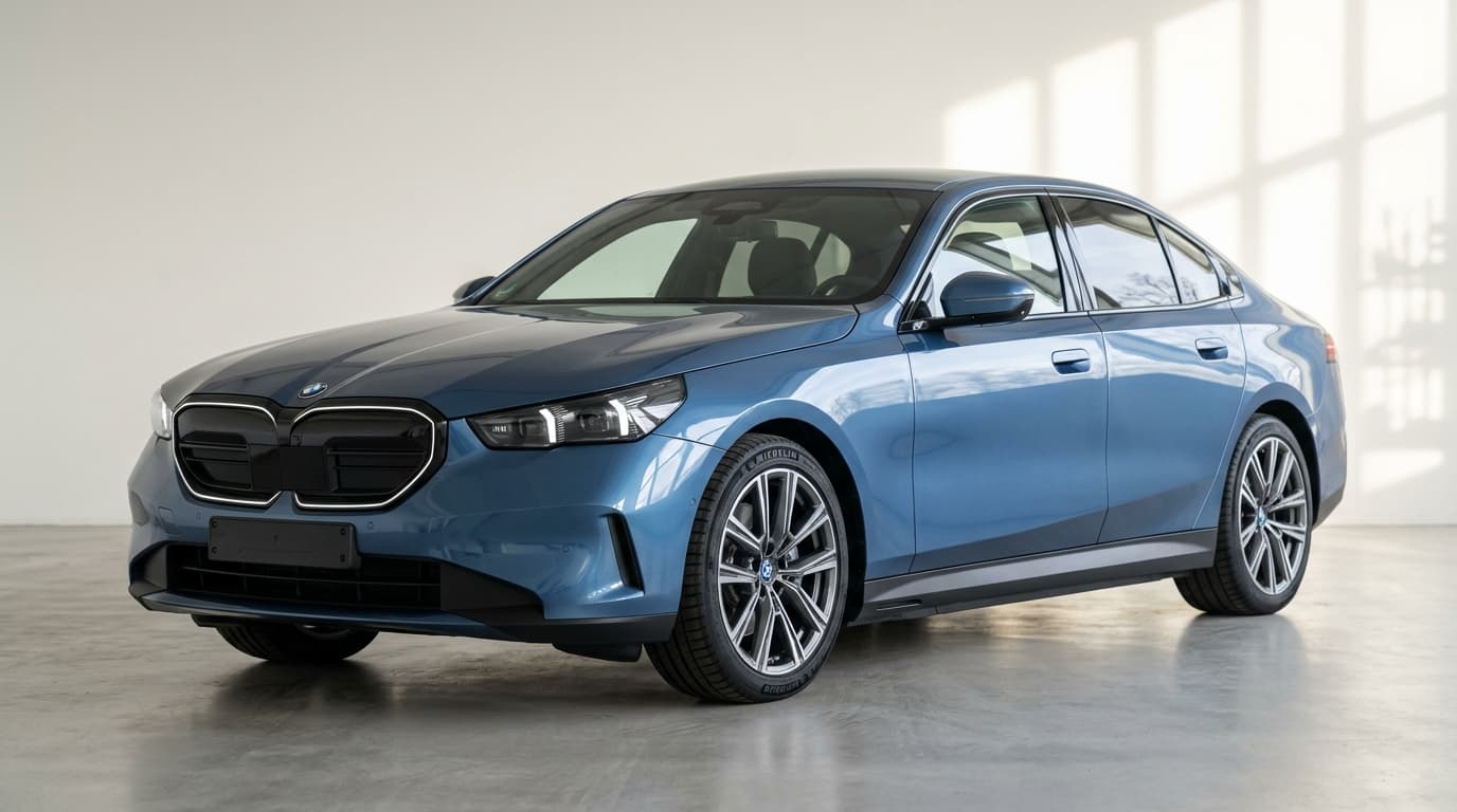 Der neue BMW i3 (2026) – eine moderne Sportlimousine mit Elektroantrieb, Frontansicht