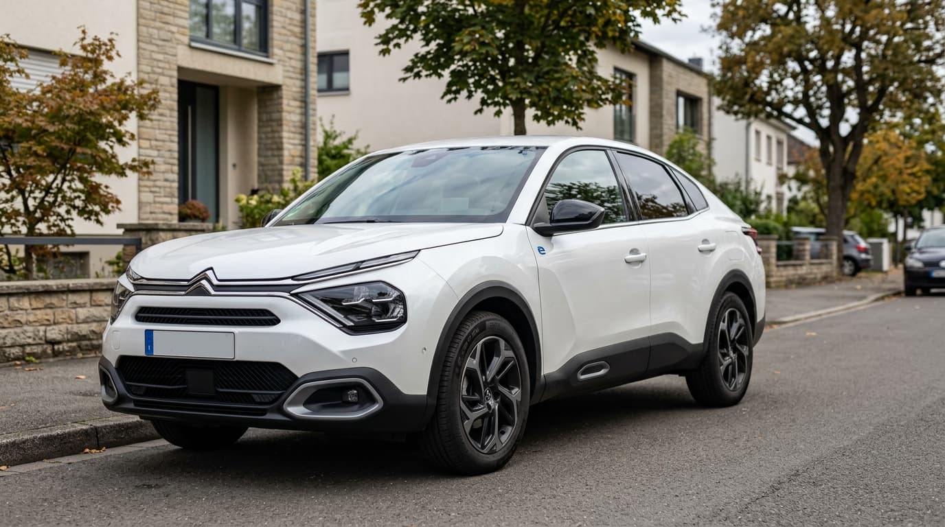 Citroën ë-C4, Elektro-Kompaktwagen in Frontansicht