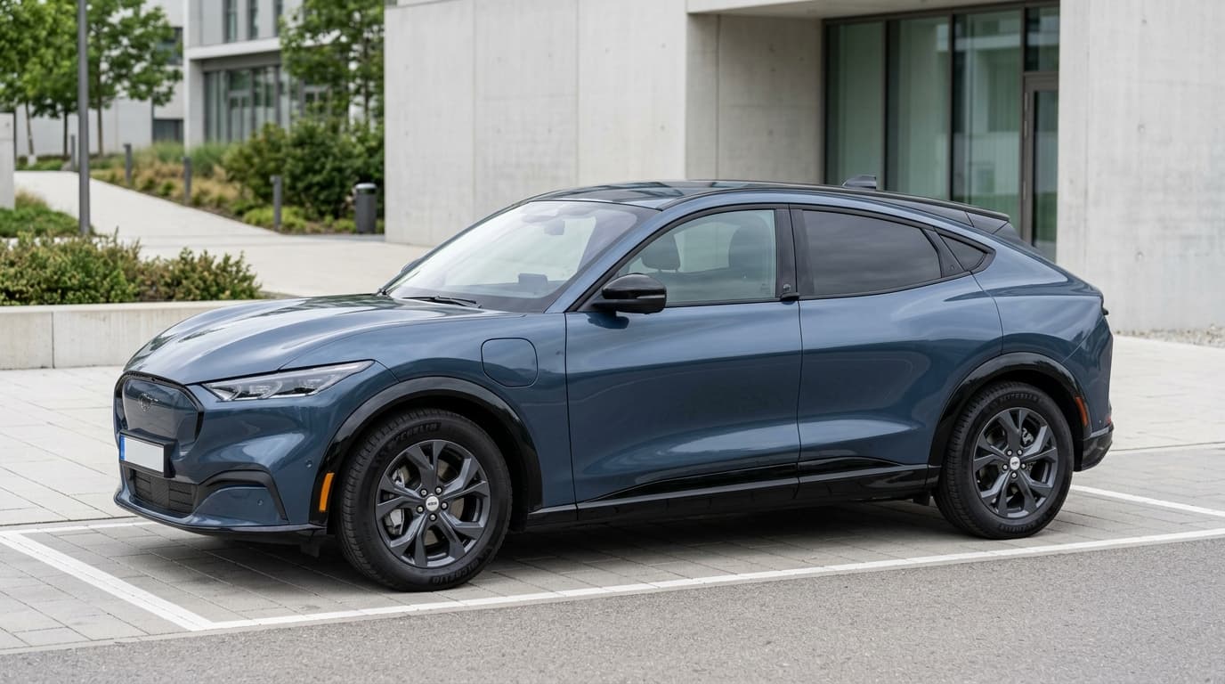 Ford Mustang Mach-E, Seitenansicht, modernes E-SUV